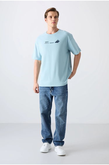 TOMMY Oversized Cotton-Polyester Crew Neck T-Shirt
