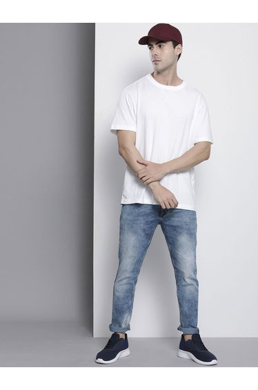 Men Slim Fit Solid Jeans