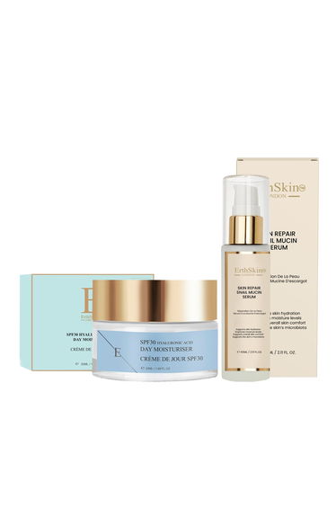 Skin Repair Snail Mucin Serum 60ml + SPF 30 Hyaluronic Acid Day Cream 50ml