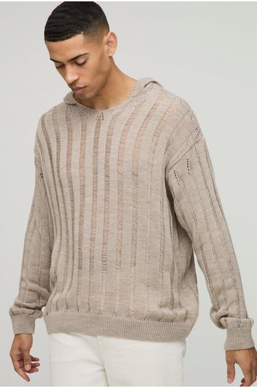 Oversized Knitted Hoodie