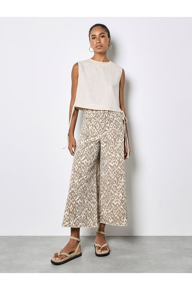 Ikat Gianna Wide-Leg Cotton Jeans