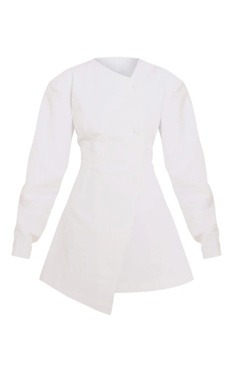 Petite White Premium Linen Look Cinched Waist Cocoon Sleeve Mini Dress Prettylittlething White : Dresses : VogaCloset Oman Petite White Premium Linen Look Cinched Waist Cocoon Sleeve Mini Dress Prettylittlething White : Dresses : VogaCloset Oman