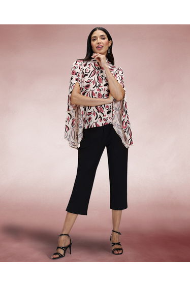 Statement Sleeve Blouse with Bow Ties