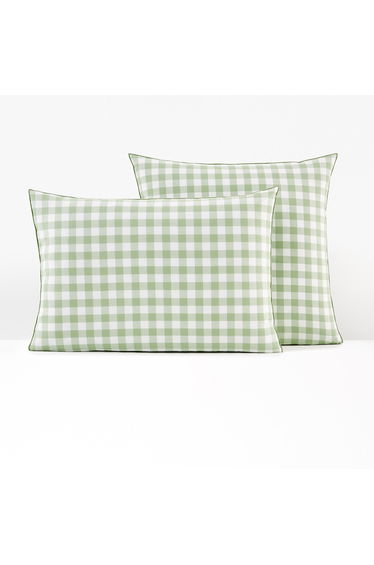 Veldi Green Cotton Pillowcase