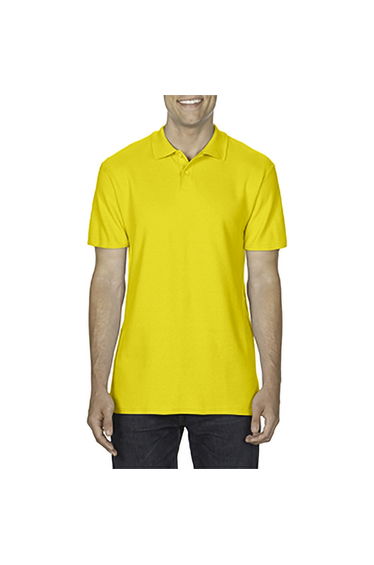 Gildan Softstyle Mens Short Sleeve Double Pique Polo Shirt - Daisy