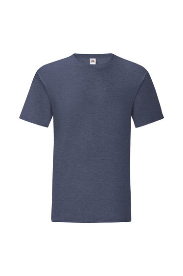 Fruit Of The Loom Mens Iconic T-Shirt - Heather Navy