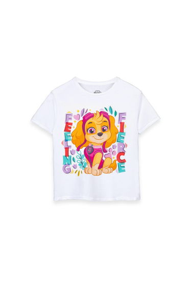 Paw Patrol Girls Feeling Fierce T-Shirt - White