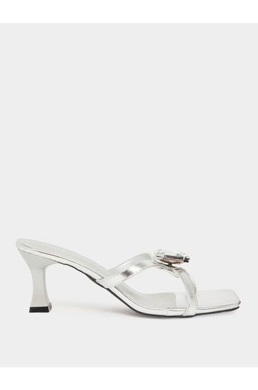 Women Silver Rhinestone Sandals