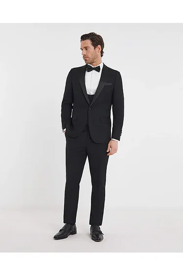 Premium Textured Tuxedo Trouser