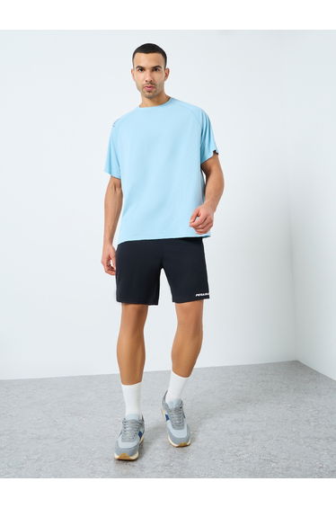 Regular Fit Shoulder Print Detail Active T-Shirt