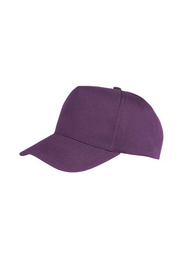 Result Unisex Core Boston 5 Panel Printers Baseball Cap - Purple