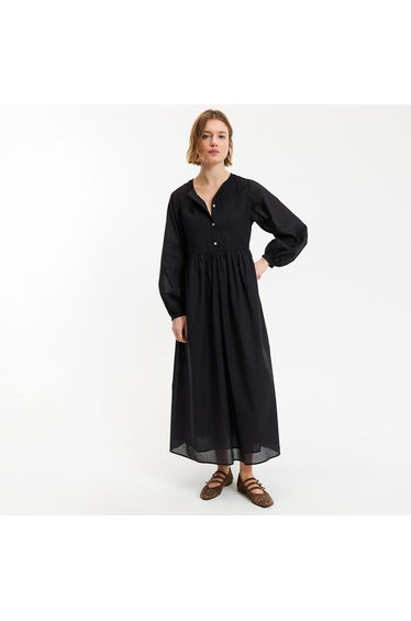 Full Maxi Dress with Long Sleeves