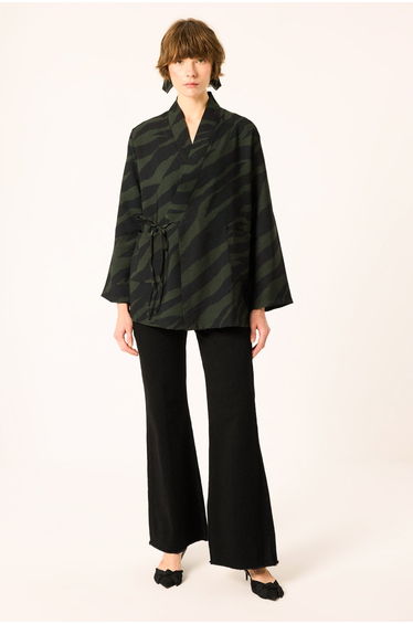 PATTERNED KIMONO