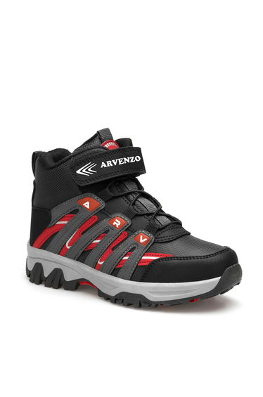 DS Arvenzo Black Red Kids Outdoor Trekking Boots
