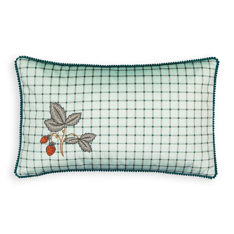 Firya Strawberry Check Rectangular Cushion Cover
