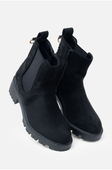 Lemonade Sparkly Chainstorm Boots Black