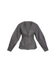 بليزر بأكمام - رمادي - 4