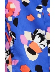 Women's Midi Wrap Dress with Long Balloon Sleeves - 5