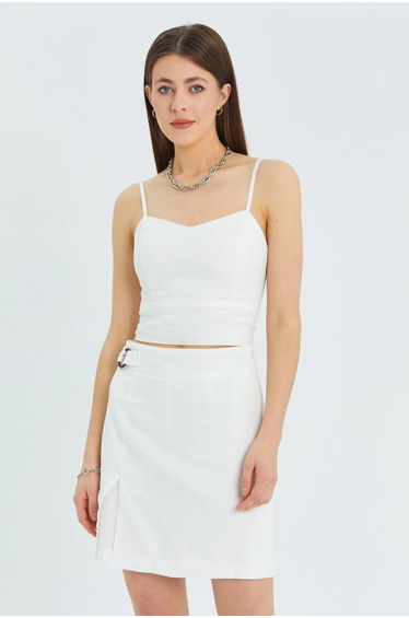 Mixray Crop top with Heart Collar