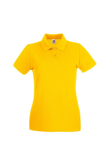 Fruit Of The Loom Ladies Lady-Fit Premium Short Sleeve Polo Shirt - Sunflower
