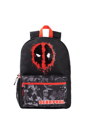 Marvel Character Deadpool Backpack - Black/Red