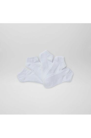 Pack of 5 pairs of invisible socks WHITE