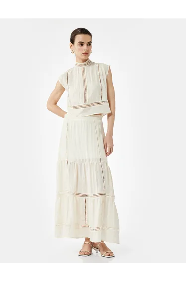 تنورة كوتون ماكسي بيج