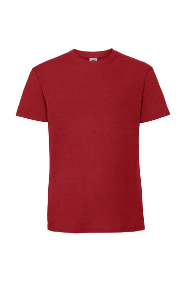 Fruit Of The Loom Mens Iconic 195 Ringspun Premium Tshirt - Red