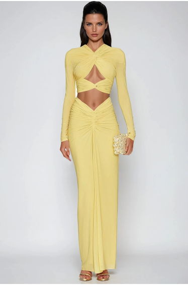 Danai Ruch Cutout Skirt Set