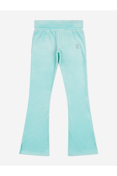 Girls Fold Over Waist Joggers in Blue