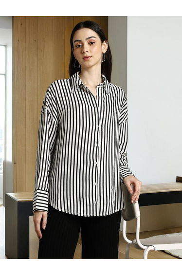 Striped Oversized Casual Shirt