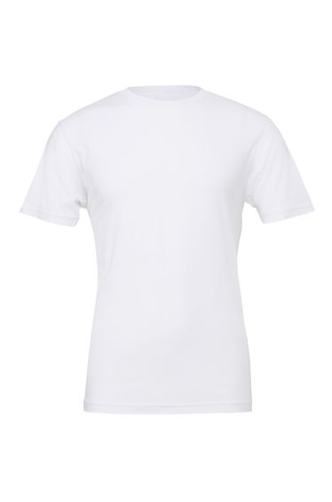 Canvas Unisex Jersey Crew Neck T-Shirt / Mens Short Sleeve T-Shirt - White