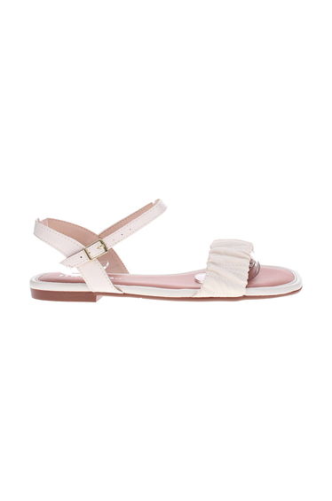 Embellished Open Toe Flat Sandals