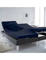 شرشف قطن بحواف مطاطية لسرير مفصلي