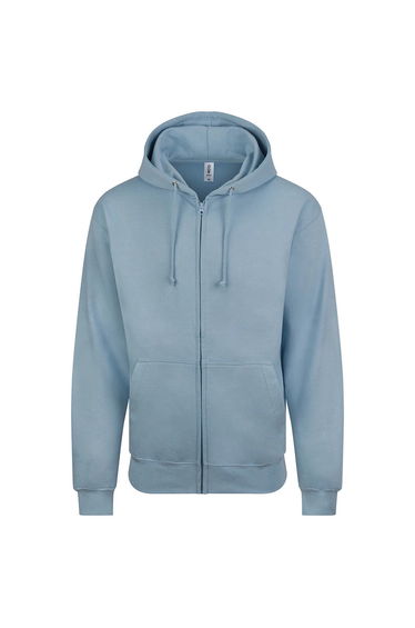 Awdis Mens Plain Full Zip Hoodie - Sky Blue