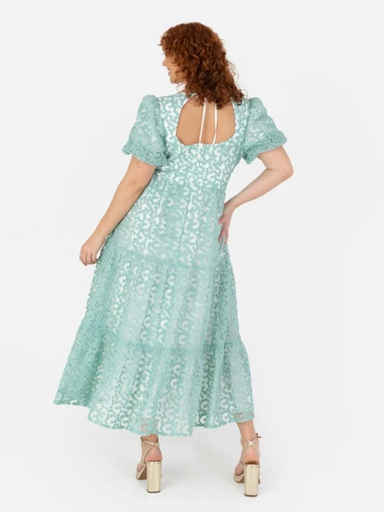 sachin and babi light blue dress MINT EMBROIDERED KAFTAN main image 1
