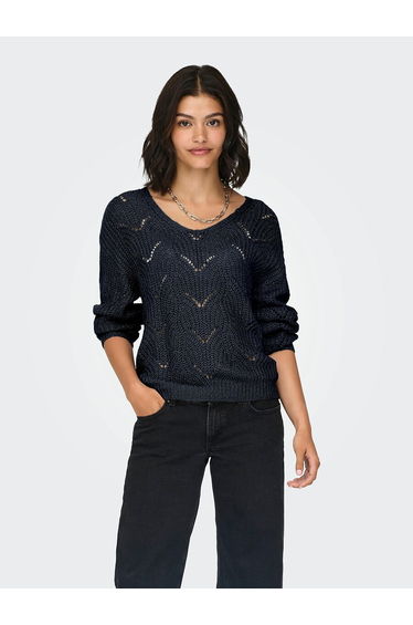 Openwork knit jumper/sweater