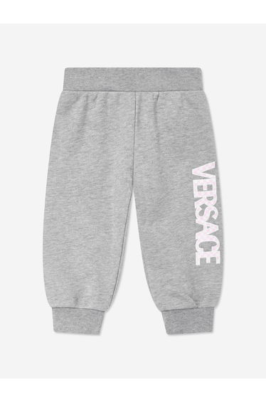 Baby Boys Damier Logo Joggers in Grey