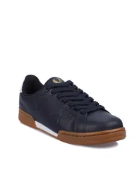 Men's Fred Perry B722 Leather Trainers in Blue - 1