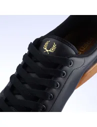 Men's Fred Perry B722 Leather Trainers in Blue - 6