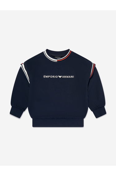 Boys Logo Sweatshirt in Navy