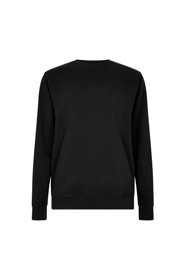 Kustom Kit Mens Pique Regular Sweatshirt - Black