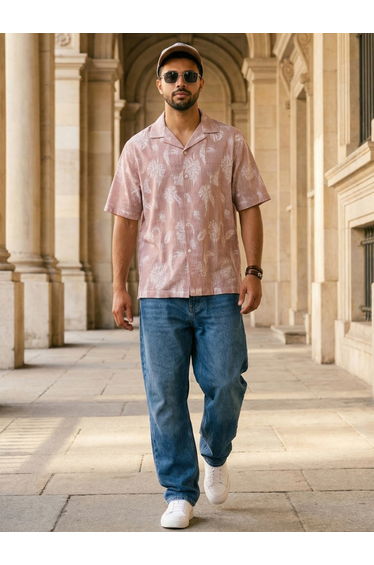 Men Comfort Floral Printed Casual Shirt