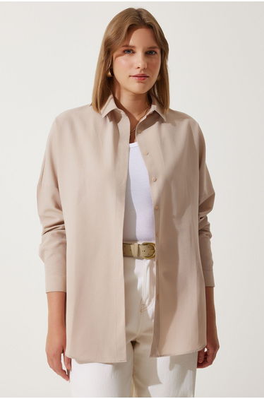 Shirt - Beige - Oversize