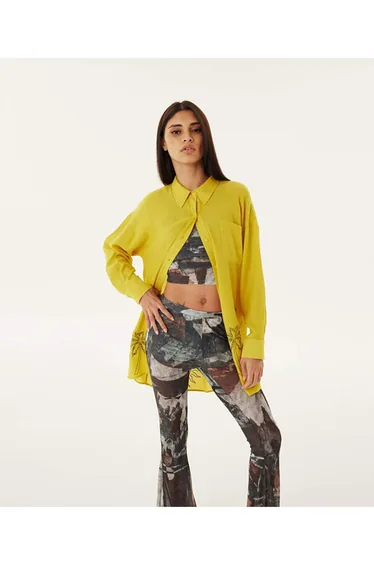 Embroidered oversize tunic