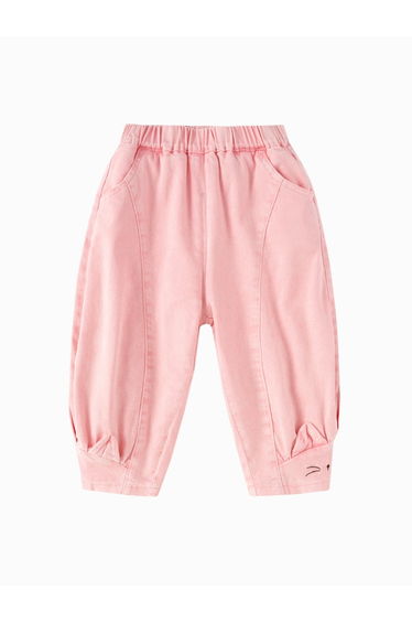 Girls' Denim Pants with Cat Ear Detail