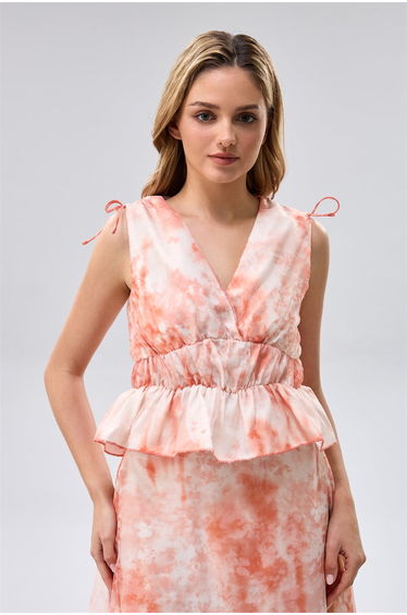 Printed Peplum Blouse