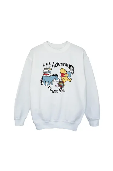 Winnie the Pooh Boys Let The Adventure Begin Sweatshirt - White