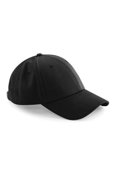 Beechfield Unisex Adults Air Mesh 6 Panel Cap - Black