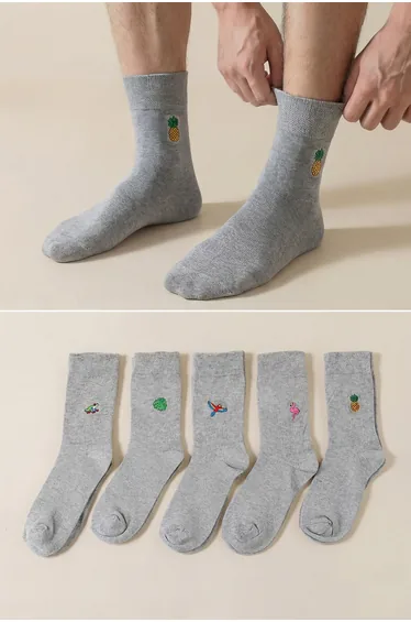 Gray 5-Pack Socks